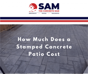 stamped concrete patio cost graphic
