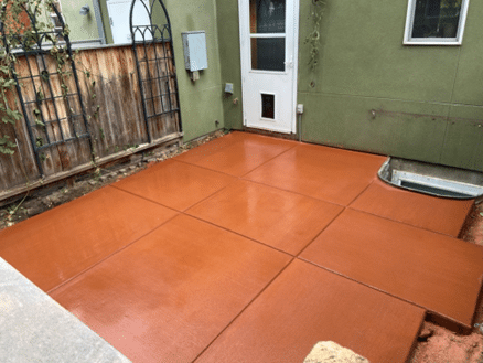 Colored Concrete Patio