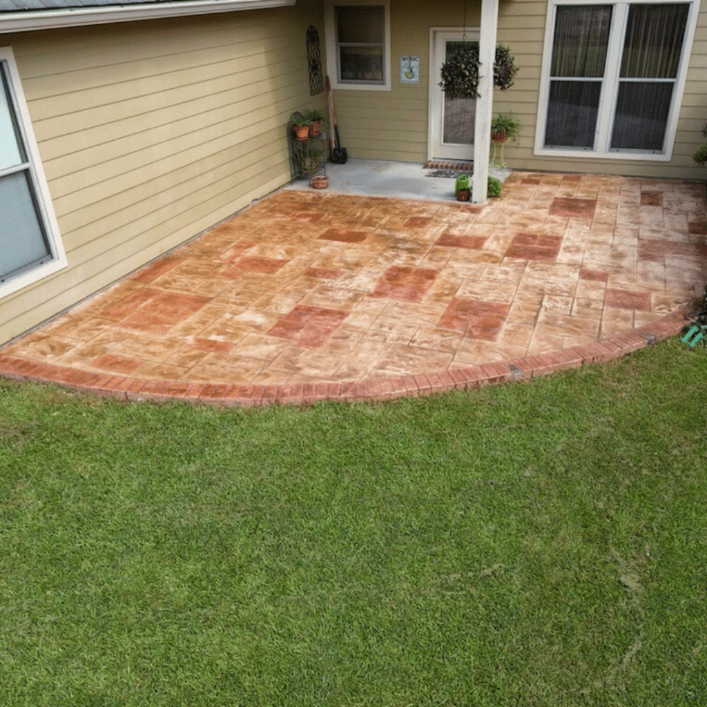 Stamped Colored Patio